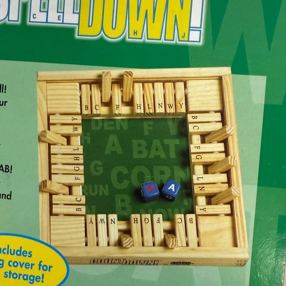 4 WAY SPELL DOWN CVC SPELLING WORD EDUCATIONAL GAME AGES 6+